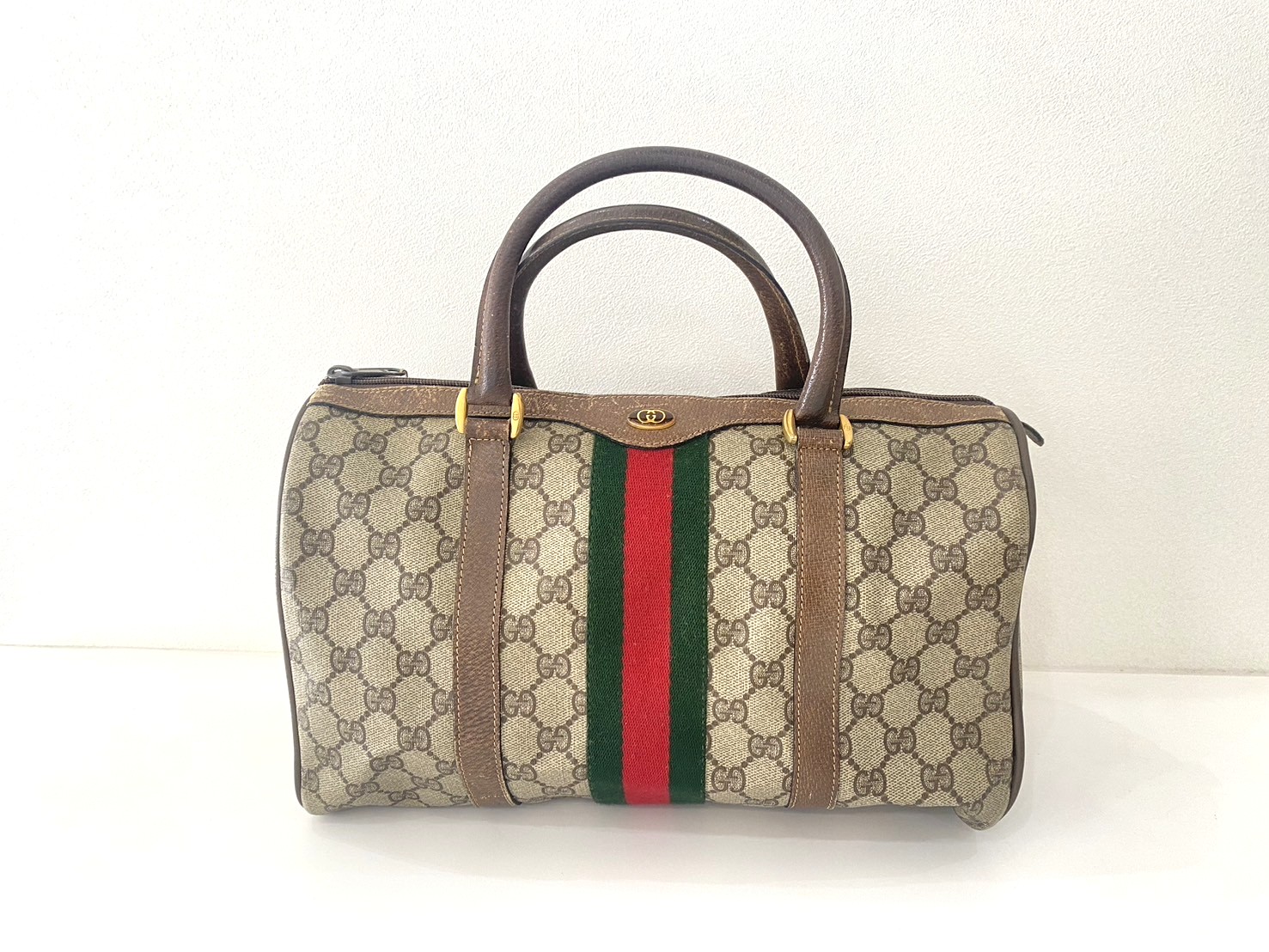 グッチ　シェリーライン　ミニボストンバッグ