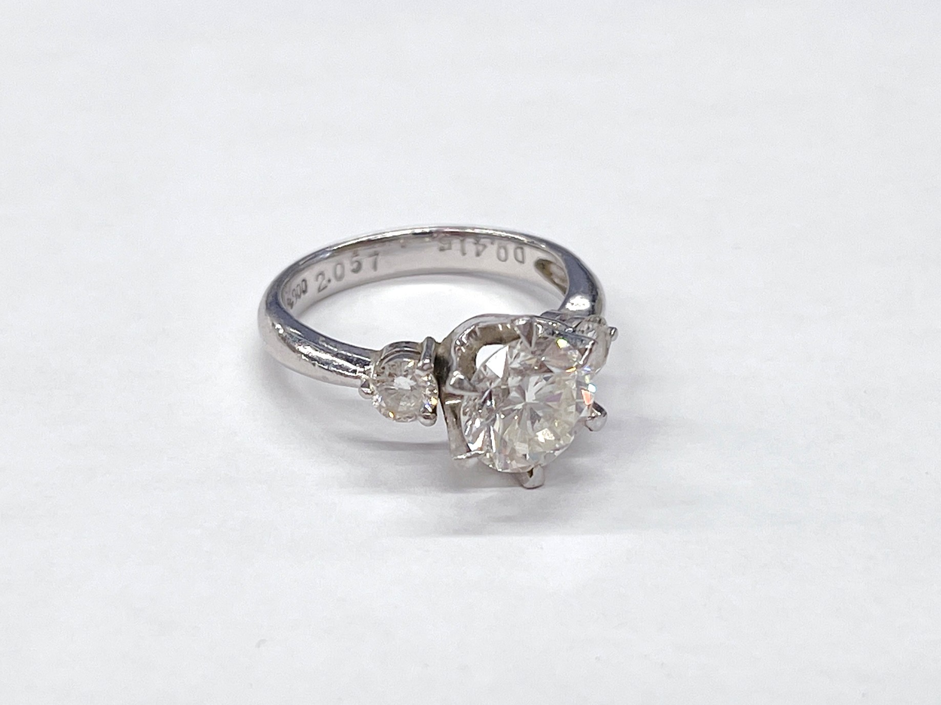 ダイヤモンド付リング　Pt900　2.057ct