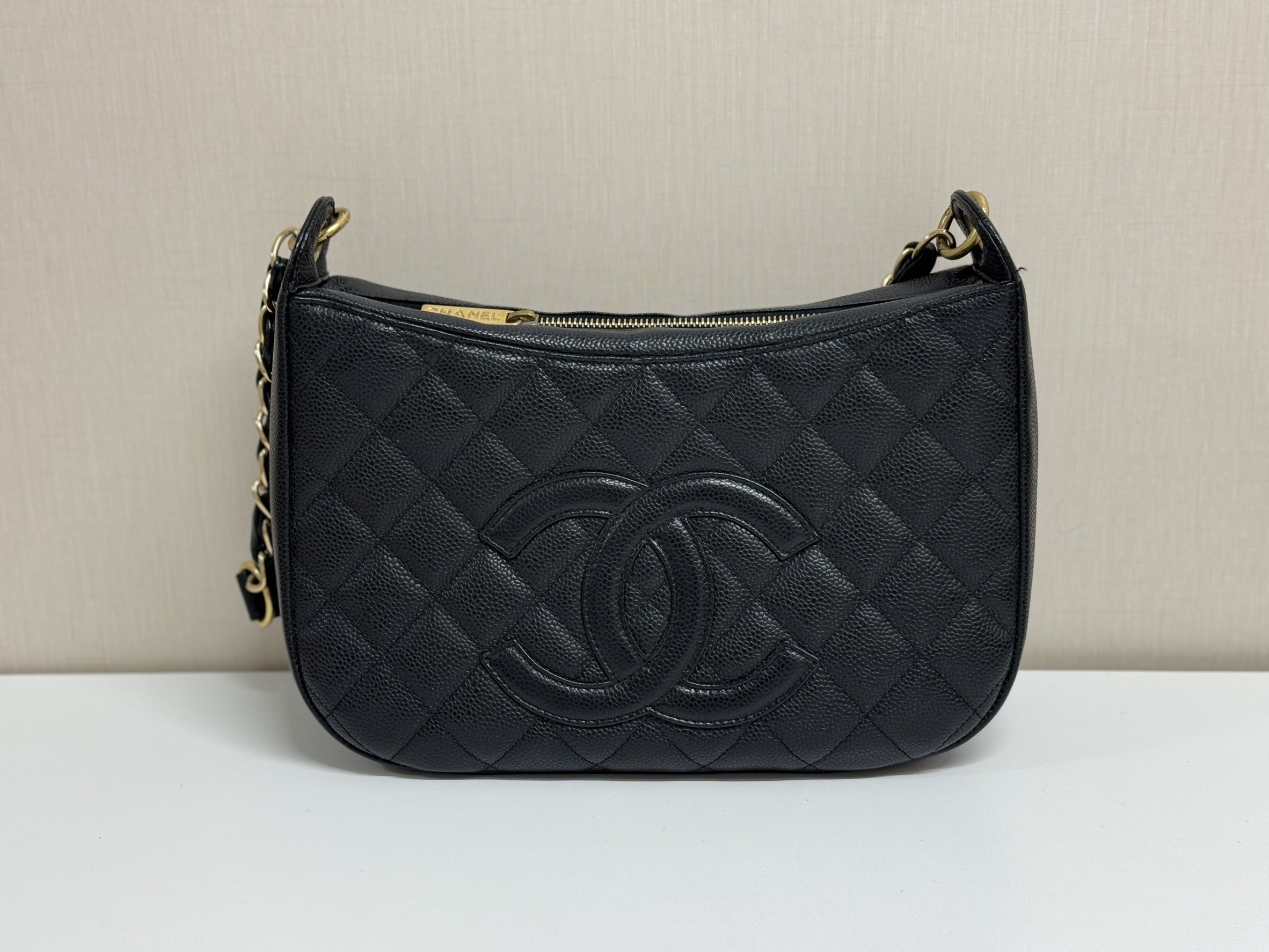 シャネル　キャビアスキン　ワンショルダーバッグ