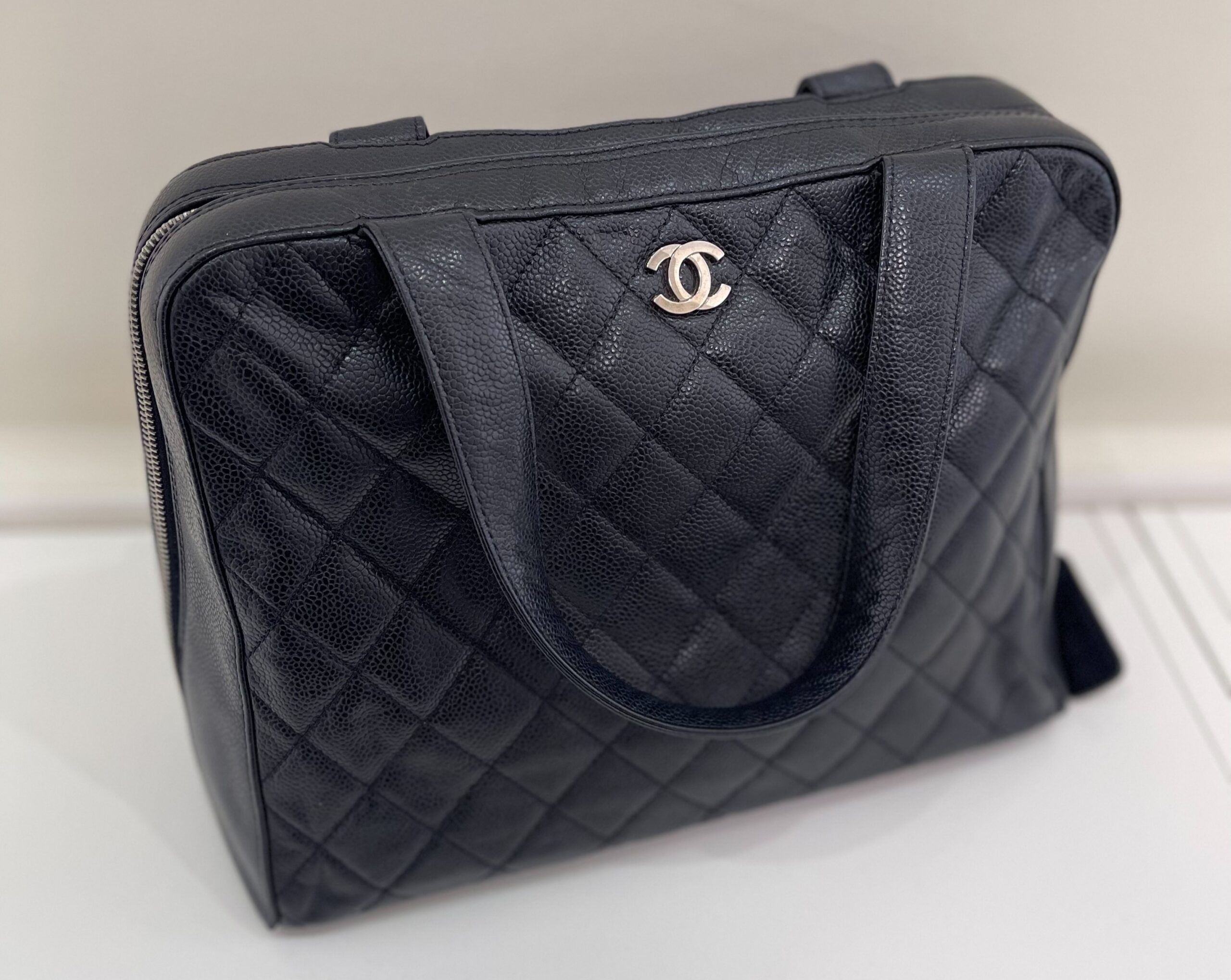 シャネル　マトラッセ　ボストンバッグ