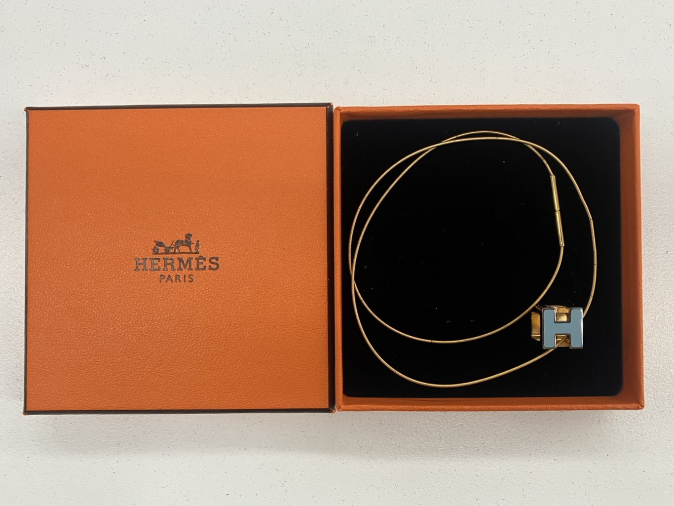 エルメス　トップ付ネックレス