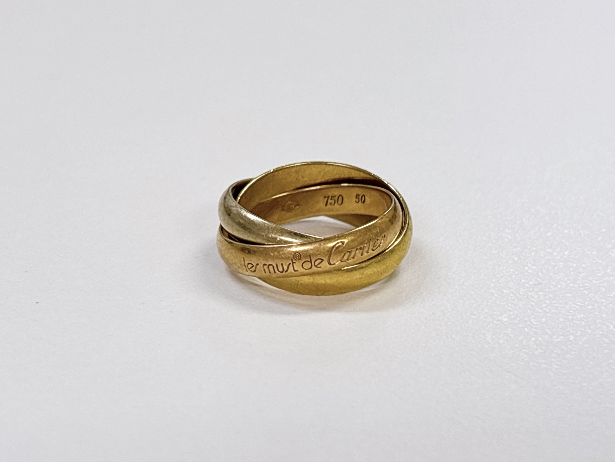 K18　カルティエ　トリニティリング