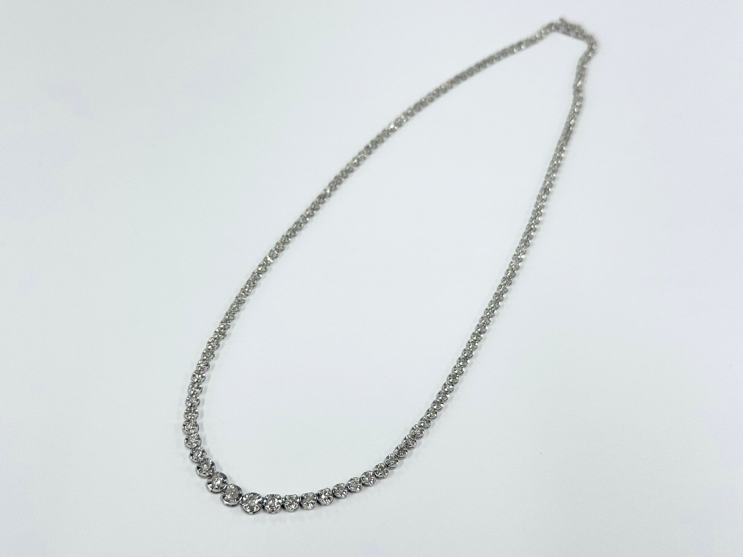 Pt900　ダイヤ付ネックレス　D2.00Ct